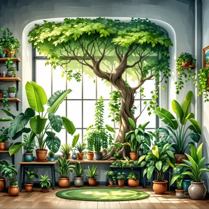 Как ухаживать за комнатными растениями: Полный гид для начинающих и занятых людей