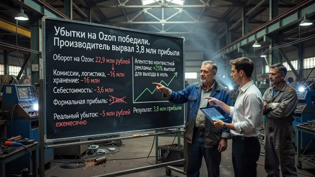 Убытки на Ozon победили. Производитель вырвал 3,8 млн прибыли
